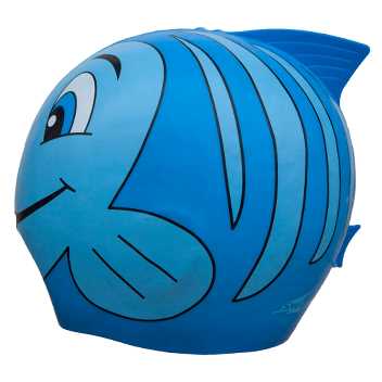 Badehætte - fisk - blå
