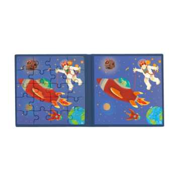 Magnetic puzzle book - space