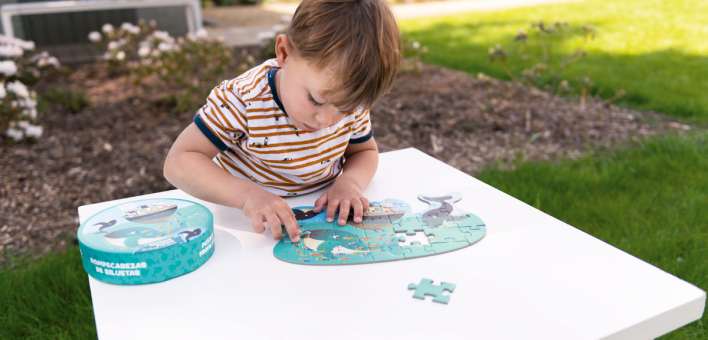 Små silhuetpuslespil