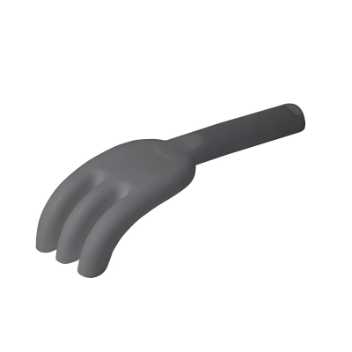 Scrunch-rake - antracitgrå