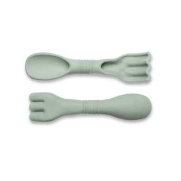 Scrunch-double-digger - støvet grøn