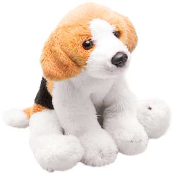Siddende beagle - lille
