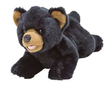 Liggende sort bjørn - stor
