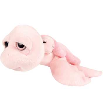 Pink skildpadde med baby - medium