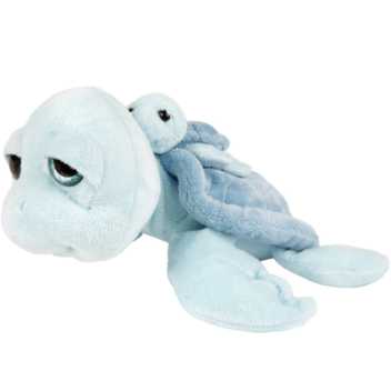 Blå skildpadde med baby - medium
