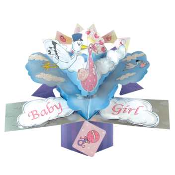 Pop-up kort - tillykke med babyen