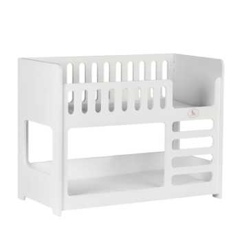 Bunk bed in wood - white-painted