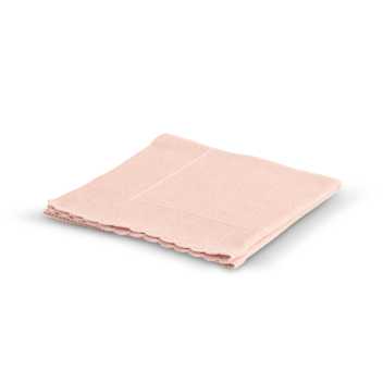 Strikket tæppe - sart rosa
