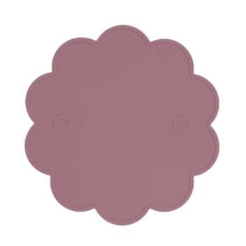 Blomsterformet dækkeserviet - støvet rosa
