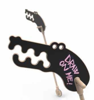 Kæphest - krokodille