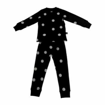 Prikket sort pyjamas, 10 år