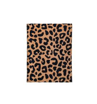 Leopardmønstret babytæppe - brunt 