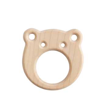 Wooden teether - frog