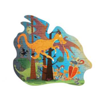 Silhuetpuslespil - drage