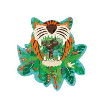 Silhuetpuslespil - tiger