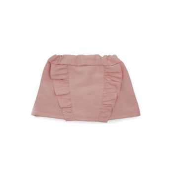 Nederdel med blonder - rosa