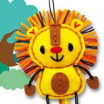 Sy din egen blyantstop – løve