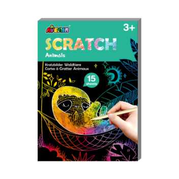 Mini scratch bog - vilde dyr