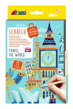 A5 scratchbog - hele verden rundt