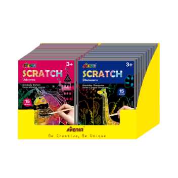 Display til mini scratch bøger