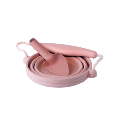Scrunch-gardening-set - støvet rosa  - 7