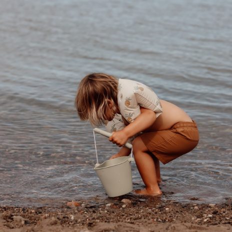Scrunch-bucket - støvet grøn