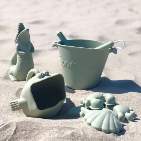 Scrunch-bucket - støvet grøn  - 1