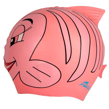 Badehætte - fisk - pink