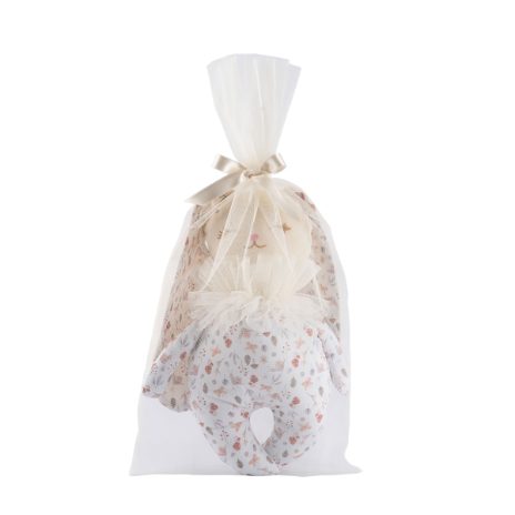 Kanin med lange ører - mønstret stof - 1