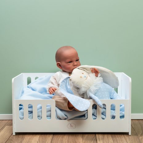 Dukkeseng i træ - hvidmalet