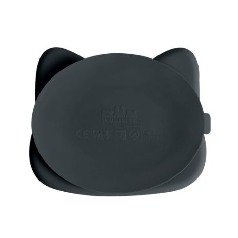Silikonetallerken, cat - antracitgrå - 2