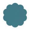 Blomsterformet dækkeserviet - petrolblå - icon_1
