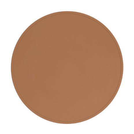 Rund dækkeserviet - chokoladebrun