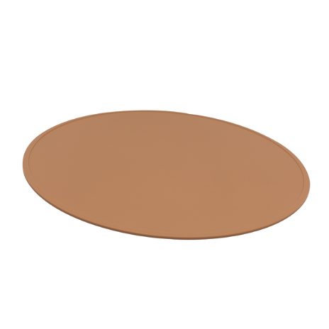 Rund dækkeserviet - chokoladebrun - 2
