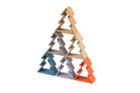 Huse, figurer og træer - naturfarver - 11