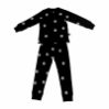 Prikket sort pyjamas, 10 år - icon
