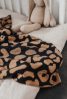 Leopardmønstret babytæppe - brunt  - icon_1