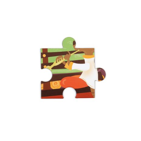 Silhuetpuslespil - elefant - 4