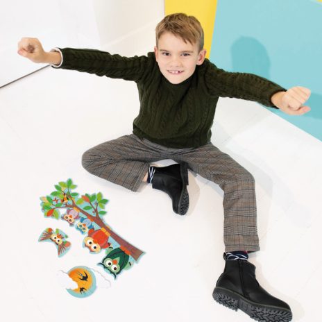 Dobbeltsidet silhuetpuslespil - dag & nat  - 5