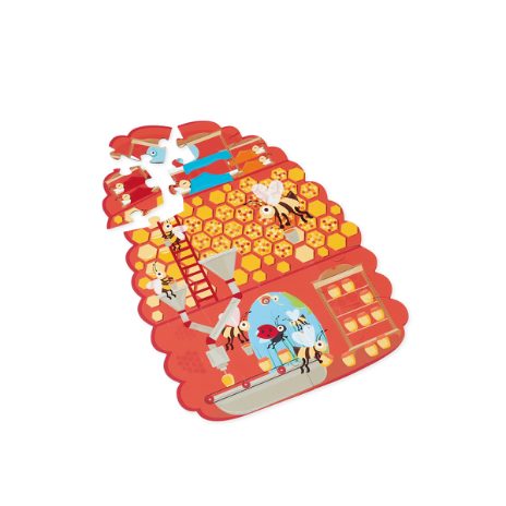 Dobbeltsidet silhuetpuslespil - blomster & bier - 5