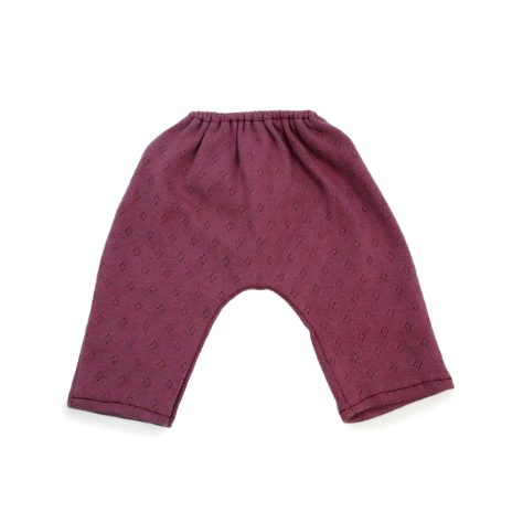 Bomuldsbukser - mørkrosa - 1