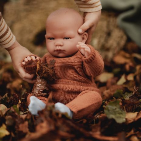 Varme strikbukser - rust