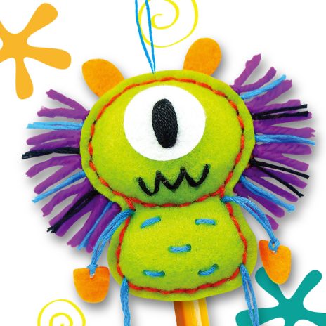 Sy din egen blyantstop – monster