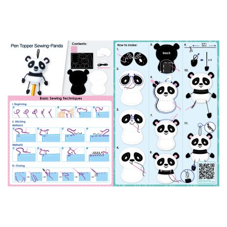 Sy din egen blyantstop – panda - 6