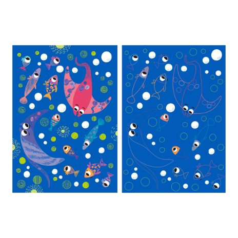 A5 scratchbog - en tur i havet  - 3