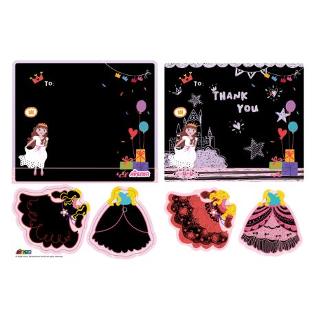 Lav dine egne tillykkekort - prinsesser  - 5