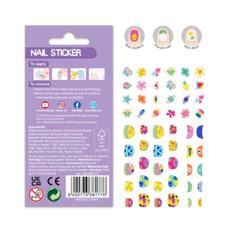 Negleklistermærker - blomster - 2