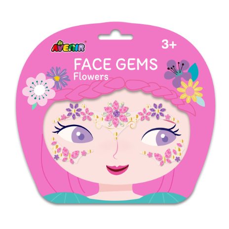Face gems – blomster  - 2